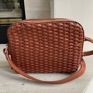 & Other Stories woven leather crossbody bag